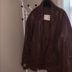 Brown leather Jacket